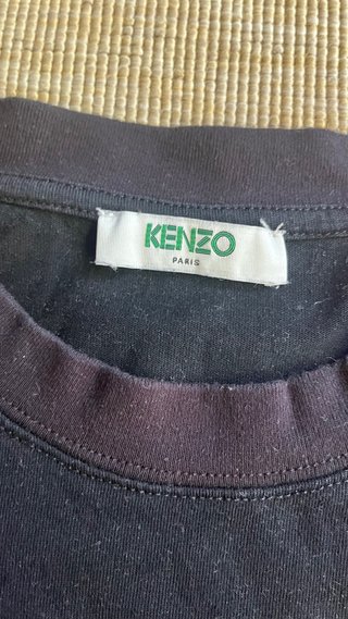 Camiseta Kenzo Negra Tigre Dorado