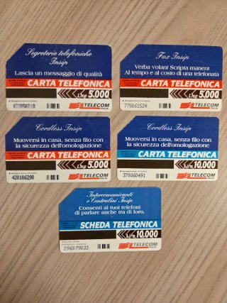 Lotto 10 Schede Telefoniche Vintage Anni '90