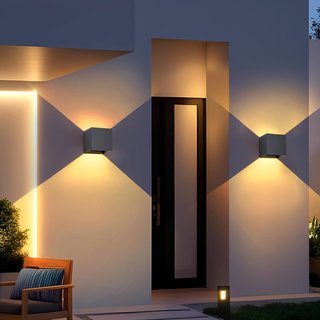 Pack 4 Apliques LED Exterior Antracita IP65