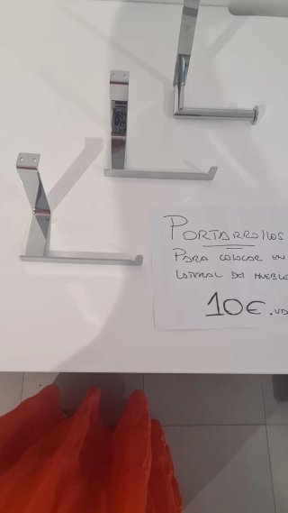Portarrollos para lateral de mueble
