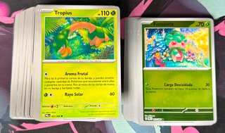Lote Cartas Pokémon Tropius y Fomantis