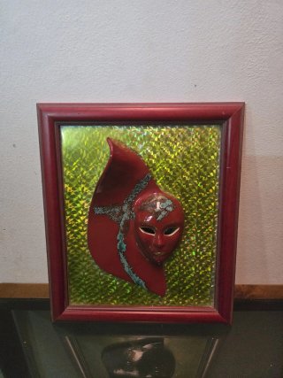 Cuadro Decorativo Máscara Roja