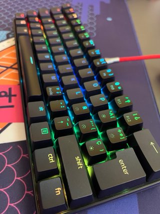 Teclado Mecánico Custom MARS MKMINI 60% ISO ES