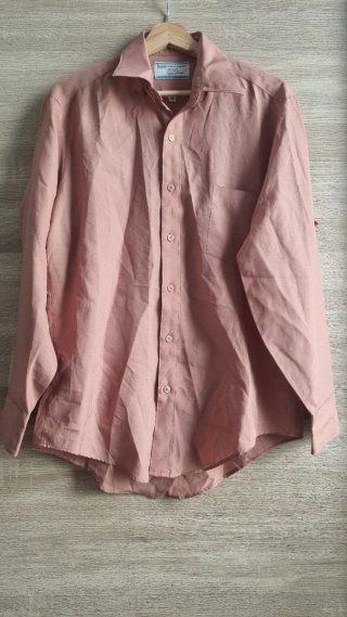Confezione di camicie da uomo a manica lunga rosa/beige/salmone