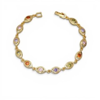 Pulsera Ojo Turco Gold Filled Colores