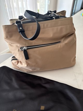 Bolso Tote Roberto Verino Beige y Negro
