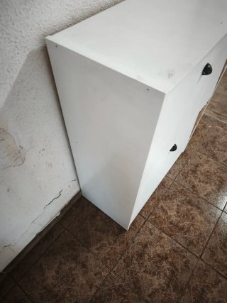 Zapatero blanco de madera
