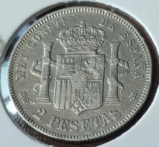 Lote (A) 4 Monedas Plata España