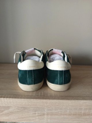 Zapatillas estilo Golden Goose Verde y Plata
