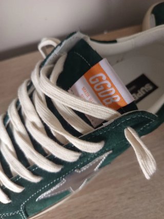 Zapatillas estilo Golden Goose Verde y Plata