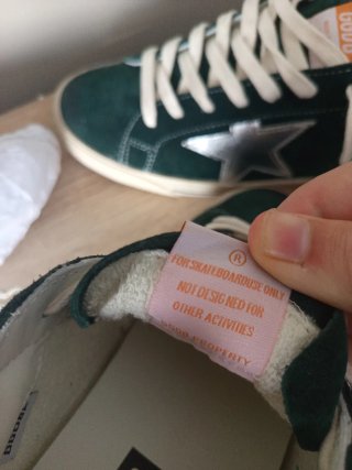 Zapatillas estilo Golden Goose Verde y Plata