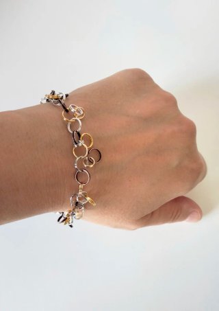 Bracciale anellini 3 colori