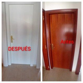 Pintura de puertas: antes y después
