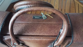 Maleta Vanguard Piel Marrón Vintage