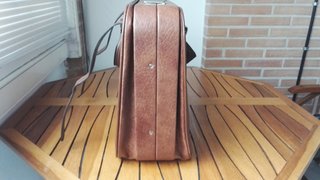Maleta Vanguard Piel Marrón Vintage