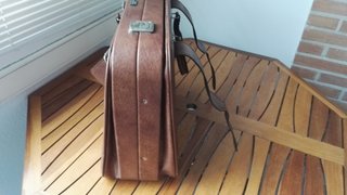 Maleta Vanguard Piel Marrón Vintage