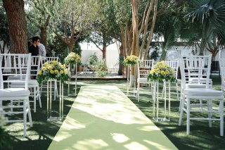 Columnas de acrílico para ceremonia