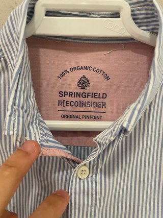 Camisa Springfield rayas azul talla S - Como nueva