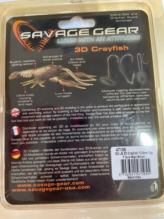 Señuelos Savage Gear Crayfish 3uds