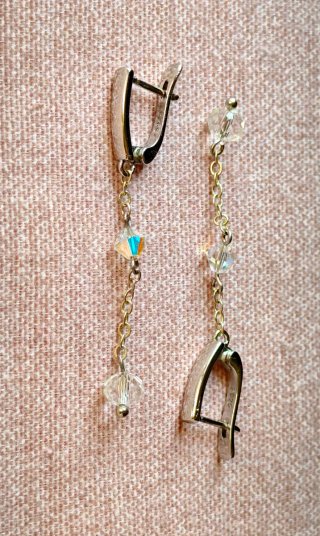 Pendientes Plata y Cristales Swarovski