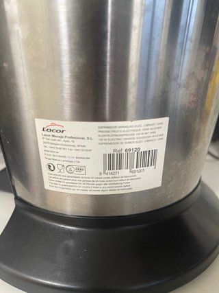 Exprimidor Eléctrico Lacor