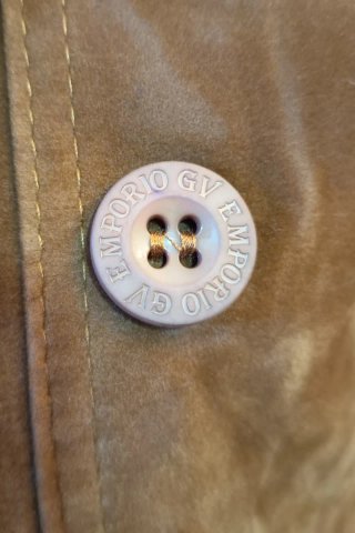 Chaqueta Piel Sintética Marrón Talla L