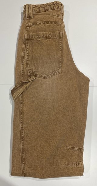Pantalón Baggy Mujer Bershka Marrón