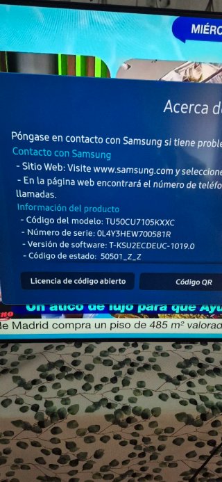 Samsung TV 50 4K UHD Smart TV