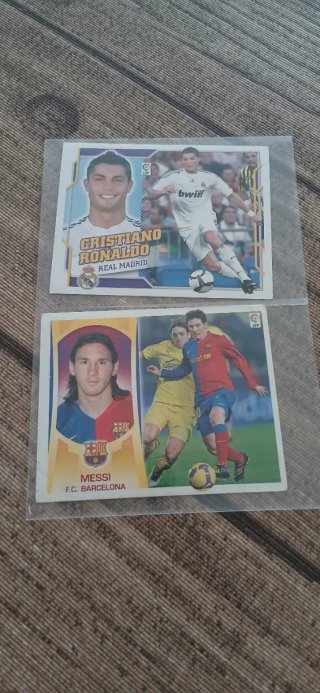 Pack Cartas Messi y Cristiano Ronaldo