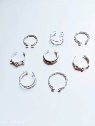 Anillos ajustables en plata 15 euros cada uno