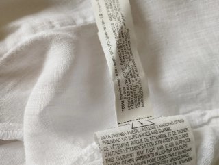 Camisa Zara Lino Blanca Crop Tie-Front