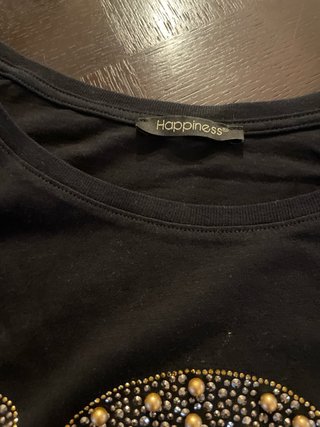 T-shirt donna manica lunga Happiness M