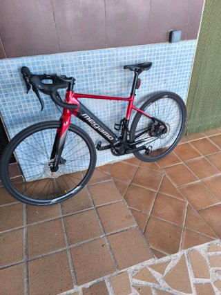 Bici Megamo Eléctrica Carretera Roja