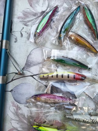 Señuelos de pesca variados