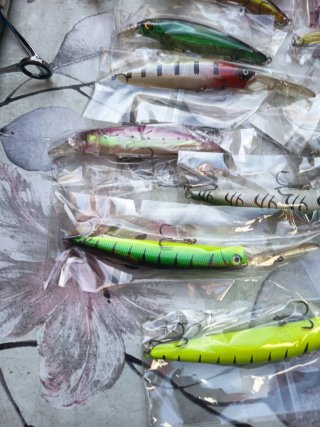 Señuelos de pesca variados