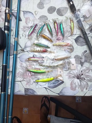 Señuelos de pesca variados