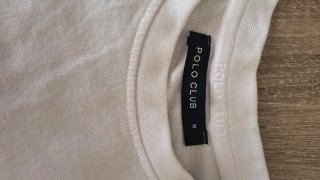 Camiseta Polo Club Blanca Talla XL