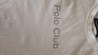 Camiseta Polo Club Blanca Talla XL