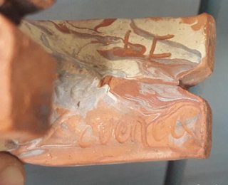 Figura Bisonte Cerámica Cuenca Firmado LC CUENCA