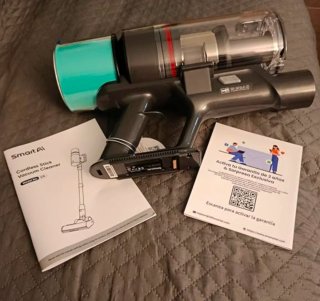 Aspiradora V5 inalambrica de marca Smart AI.