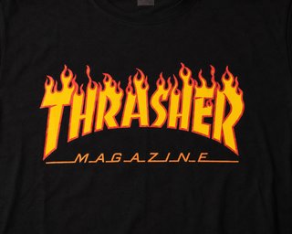 Camiseta Thrasher Negra Talla XS
