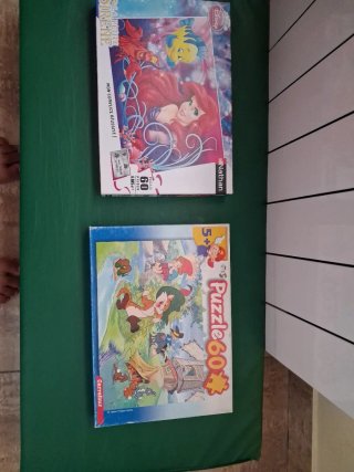 Puzzle La Sirenita y Gato con Botas 60 piezas