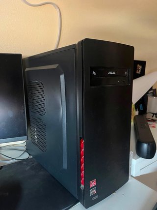 Pack 2 PC Sobremesa Acer y Asus + TV Negro/Rojo