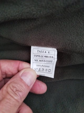 Chaqueta polar Ejército Talla L