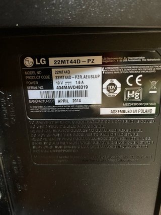TV LG 22 pollici