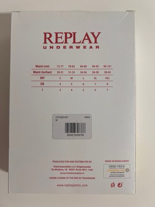 Pack 2 boxers Replay Talla M