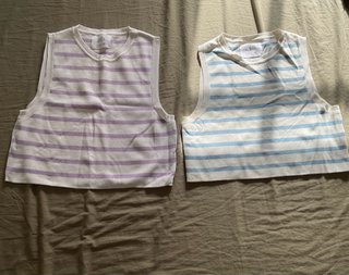 Camicie Zara a Righe Viola e Blu