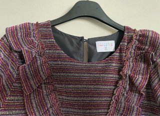 Vestito corto righe multicolore