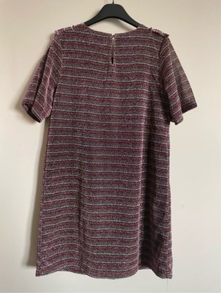 Vestito corto righe multicolore