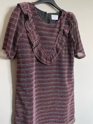 Vestito corto righe multicolore